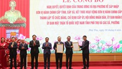 Công bố Nghị quyết, Quyết định về sáp nhập đơn vị hành chính tỉnh Phú Thọ (mới)