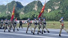 Trước giờ tổng hợp luyện lần 2 chuẩn bị cho Lễ diễu binh, diễu hành Kỷ niệm 80 năm Quốc khánh 2.9