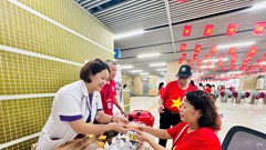 Hội Chữ thập đỏ Việt Nam triển khai điểm sơ cấp cứu tại các ga đường sắt phục vụ Đại lễ