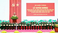 Bộ Quốc phòng tuyên dương tập thể, cá nhân tham gia Lễ diễu binh, diễu hành A80 