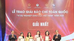 Trao Giải báo chí toàn quốc “Vì sự nghiệp Giáo dục Việt Nam” năm 2025