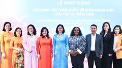 Phát động Giải Báo chí toàn quốc về bình đẳng giới lần thứ II, năm 2026
