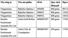 Bộ Y tế yêu cầu gỡ sản phẩm sữa nhiễm độc tố trên sàn thương mại điện tử