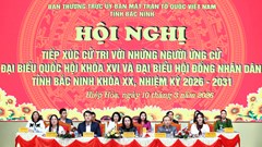 Bắc Ninh: Ứng cử viên đại biểu Quốc hội và đại biểu HĐND tỉnh tiếp xúc cử tri 
