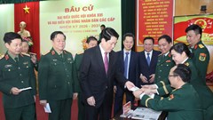 Cử tri trên địa bàn phường Hoàn Kiếm gửi trọn niềm tin vào lá phiếu