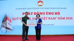 Hà Nội phát động ủng hộ Quỹ “Vì biển, đảo Việt Nam” năm 2026