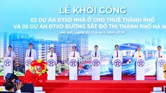 Thủ tướng Lê Minh Hưng dự Lễ khởi công đồng thời 3 dự án nhà ở cho thuê, 5 tuyến đường sắt đô thị tại Hà Nội