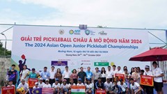 Hơn 100 vận động viên tham gia giải trẻ Pickleball châu Á mở rộng năm 2024 