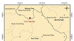 Nam Trà My xảy ra 3 trận động đất liên tiếp trong vòng 8 phút