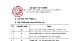 Phê chuẩn bộ chữ viết Cơ Tu đưa vào giảng dạy