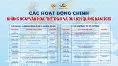 Nhiều hoạt động hấp dẫn tại lễ hội văn hóa, thể thao và du lịch Quảng Nam 2025