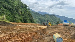 Xây bãi đáp trực thăng ở miền núi, phục vụ cứu hộ, cứu nạn