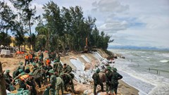 Công bố tình huống khẩn cấp sạt lở bờ biển Hội An Tây, bờ kè An Lương