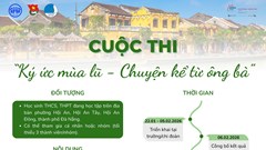 Hội An phát động cuộc thi “Ký ức mùa lũ - Chuyện kể từ ông bà” 