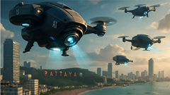 Thành phố Pattaya (Thái Lan) triển khai drone để ngăn tội phạm