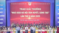Tôn vinh 153 nhà giáo Hà Nội tâm huyết, sáng tạo