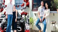 Diễn viên Lan Phương và chồng tây cao 2m thông báo tin vui