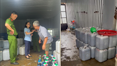 Hà Nội: Phát hiện hơn 2.600 lít nước mắm không rõ nguồn gốc cùng lượng lớn quần áo giả mạo thương hiệu