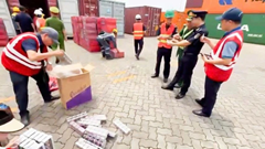 Lực lượng Hải quan phối hợp bắt giữ hơn 1,3 triệu bao thuốc lá lậu trị giá hơn 65 tỷ đồng