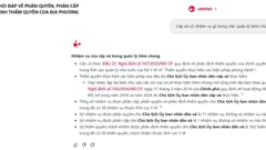 Trợ lý ảo cán bộ công chức: Tra cứu thẩm quyền tức thì cho chính quyền 2 cấp