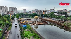 Các phường tại Hà Nội phải cải tạo hai bên bờ sông Tô Lịch xong trước ngày 30.8.2025