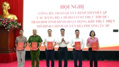 Đảng ủy xã Thanh Oai công bố quyết định thành lập 36 Đảng bộ, chi bộ cơ sở