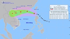 Bão số 3 giật cấp 15, hướng vào đất liền miền Bắc