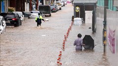 Hàn Quốc: Mưa lớn khiến 8 người thiệt mạng, 7.000 người phải sơ tán