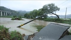 Mưa lớn hoành hành tại Hàn Quốc làm 10 người tử vong, 9 người mất tích