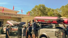 Quảng Trị: Các đội nhóm hỗ trợ ứng cứu người dân vùng lũ Thái Nguyên