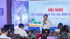 Giúp cán bộ cơ sở vững nghiệp vụ công tác gia đình