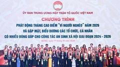Phát động Tháng cao điểm “Vì người nghèo” năm 2026 