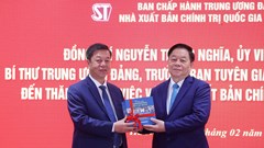 Trưởng Ban Tuyên giáo và Dân vận Trung ương Nguyễn Trọng Nghĩa thăm và làm việc với NXB Chính trị quốc gia Sự thật