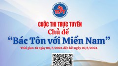 Cuộc thi trực tuyến “Bác Tôn với miền Nam”