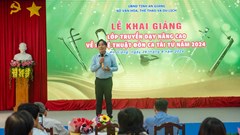 Khai giảng lớp truyền dạy nâng cao về nghệ thuật Đờn ca tài tử năm 2024