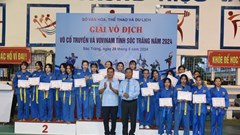 Trao 256 giải thưởng tại giải Vô địch Võ cổ truyền và Vovinam  năm 2024