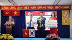 Hội Chữ thập đỏ Hàn Quốc trao hỗ trợ Nhân dân Việt Nam bị thiệt hại từ bão số 3