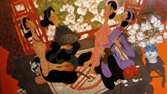 "Cõi an thường” trong tranh sơn mài Hoài Hương