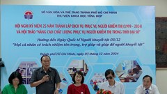 Kỷ niệm 25 năm thành lập dịch vụ phục vụ người khiếm thị