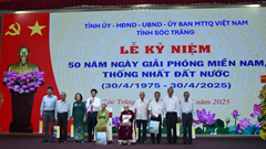 Sóc Trăng kỷ niệm trọng thể 50 năm Ngày Giải phóng miền Nam, thống nhất đất nước