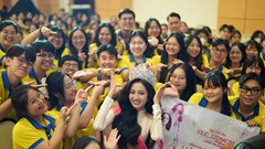 Top 3 Hoa hậu Việt Nam 2024 giao lưu cùng sinh viên