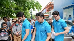 Top 3 Mr World Vietnam 2024 vào bếp, nấu hơn 500 suất ăn tặng bệnh nhi