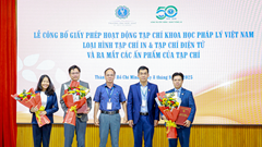 Công bố giấy phép hoạt động Tạp chí khoa học pháp lý Việt Nam và ra mắt các ấn phẩm