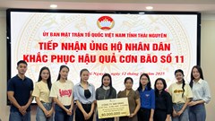 Dàn Hoa hậu, Á hậu đến Thái Nguyên dọn dẹp bùn đất, góp hơn 300 triệu đồng khắc phục bão lũ