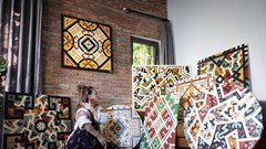 Triển lãm tranh của nữ nghệ sĩ Pháp tại TP.HCM