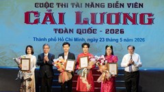 Trao 4 giải Nhất tại cuộc thi Tài năng diễn viên cải lương toàn quốc 2026