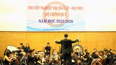 Sinh viên Nhạc viện TP.HCM thi tốt nghiệp với dàn nhạc giao hưởng