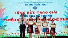 Trao 92 giải cuộc thi vẽ tranh “Thiếu nhi TP.HCM với Bác Tôn”