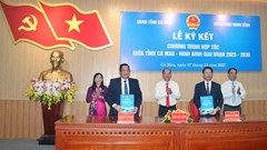 Cà Mau và Ninh Bình tăng cường hợp tác trên nhiều lĩnh vực