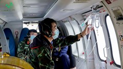 Kích hoạt quy trình cấp cứu đường không, đưa bệnh nhân nguy kịch từ Trường Sa về đất liền điều trị